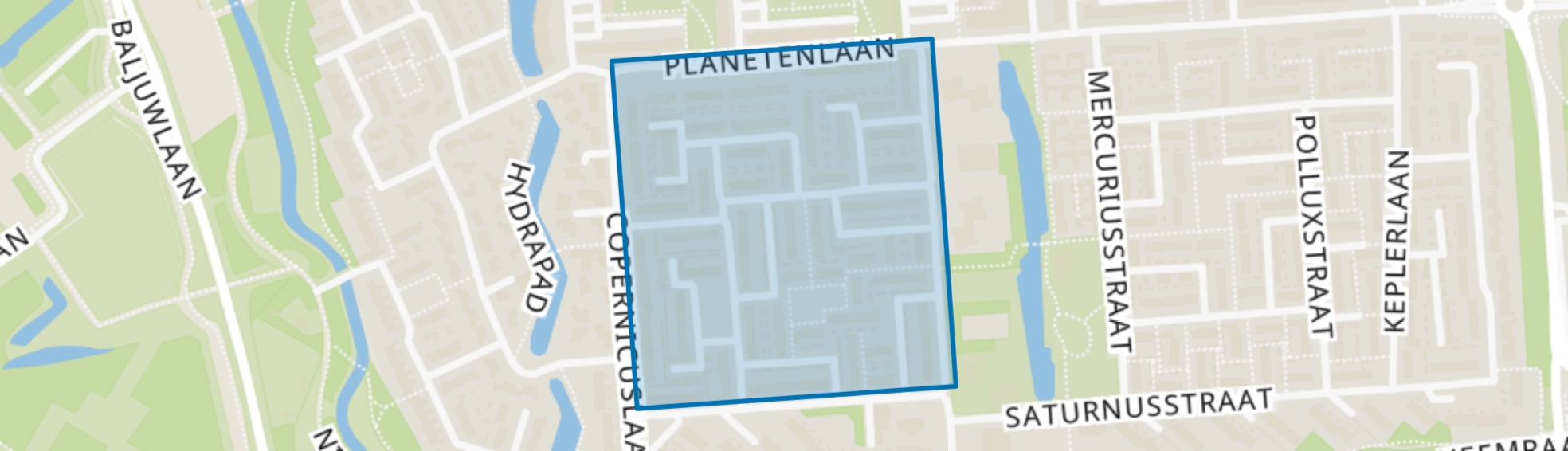 Sterrenkwartier-Midden, Spijkenisse map