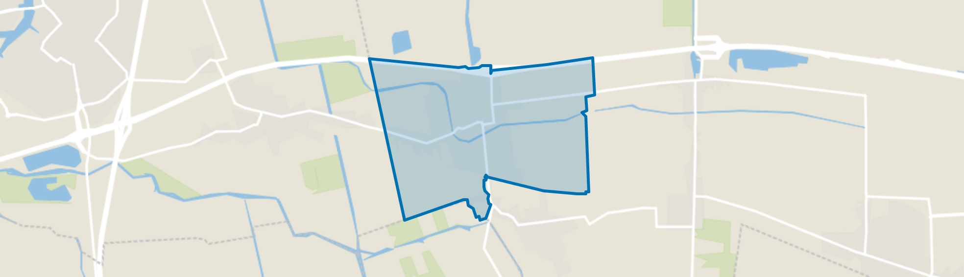 Waspik beneden, Sprang-Capelle map
