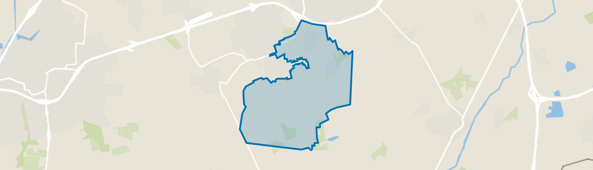 Verspreide huizen Sprundel, Sprundel map