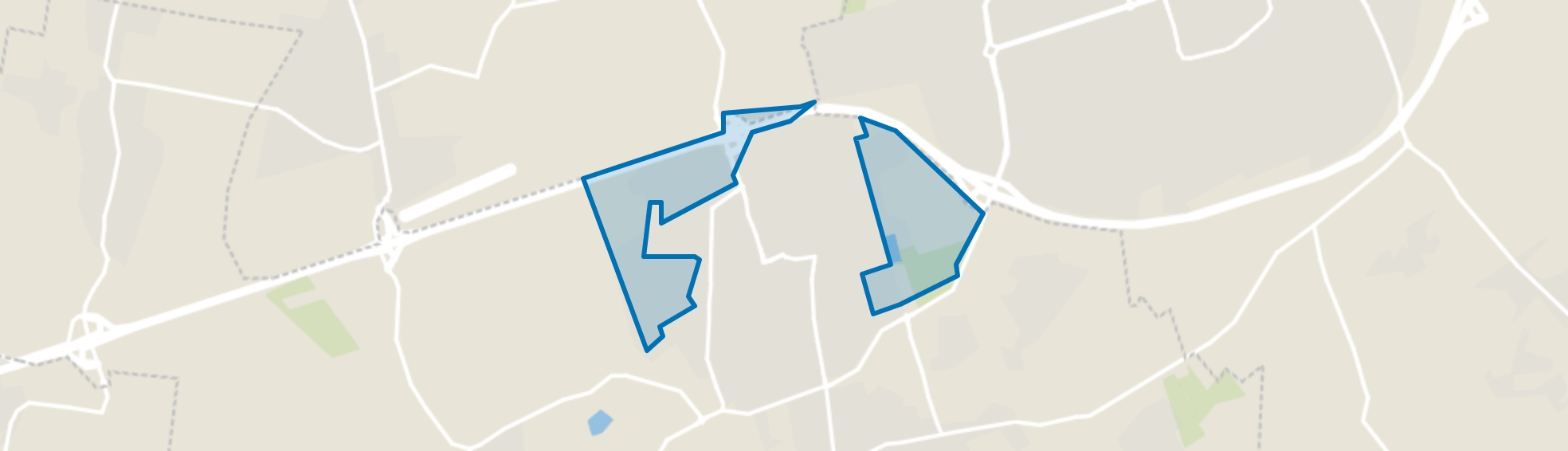 Verspreide huizen Sint Willebrord, St. Willebrord map
