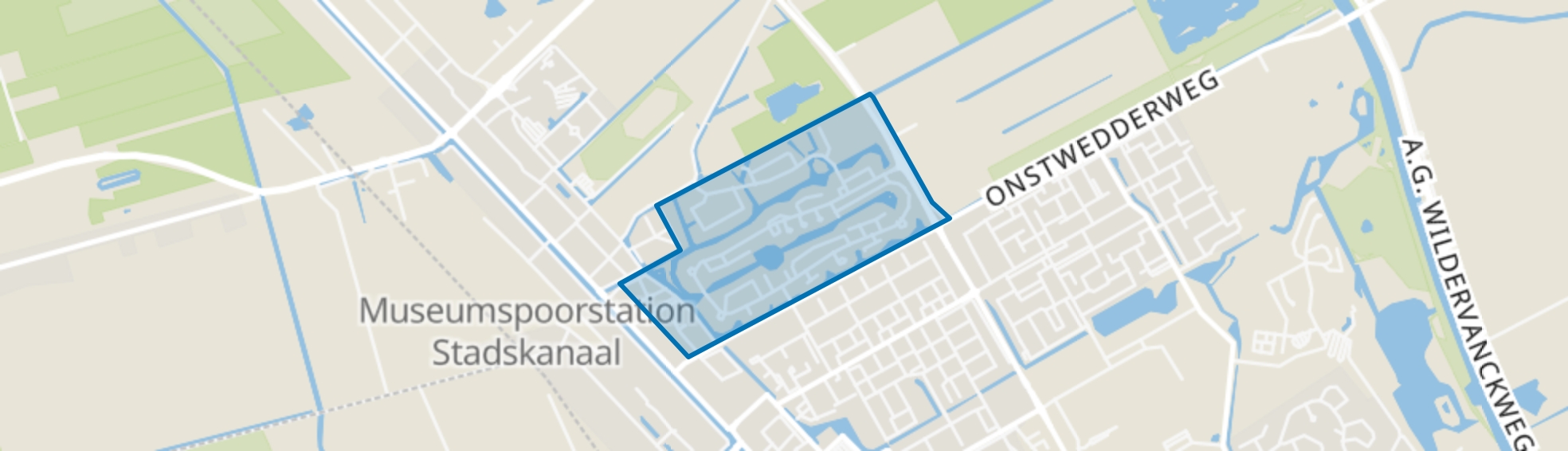 Waterland, Stadskanaal map