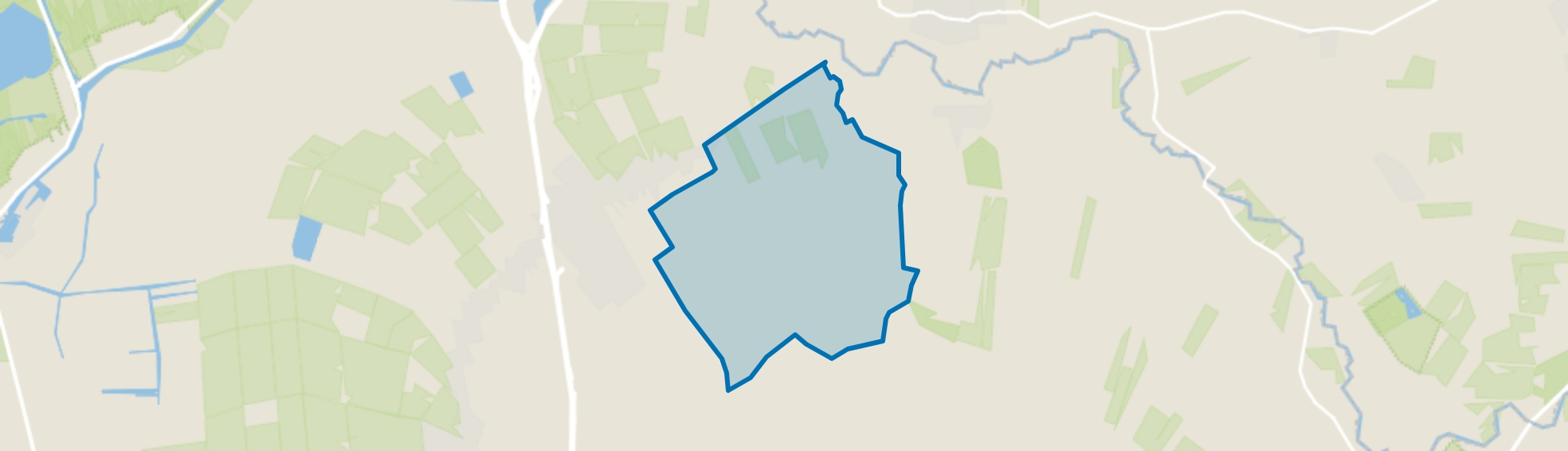Verspreide huizen Leyen, Staphorst map