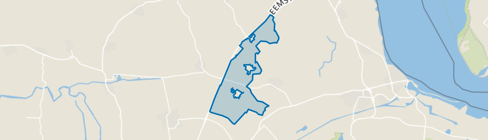 Buitengebied Noord-Stedum, Stedum map