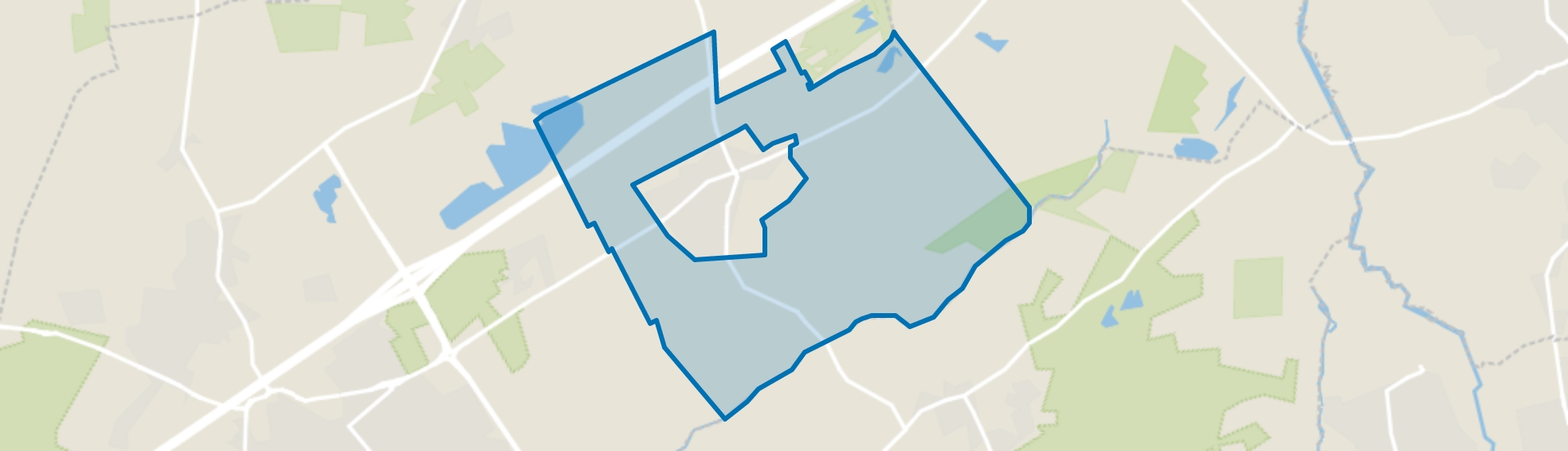 Verspreide huizen Steensel, Steensel map