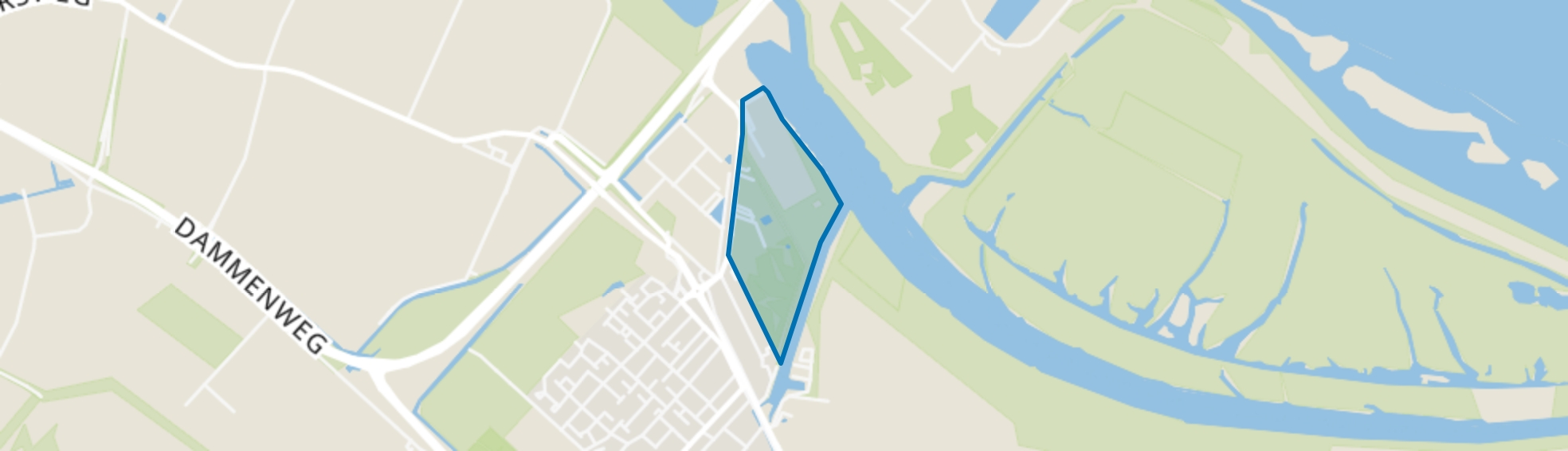 Stellendam zuiderdiep, Stellendam map