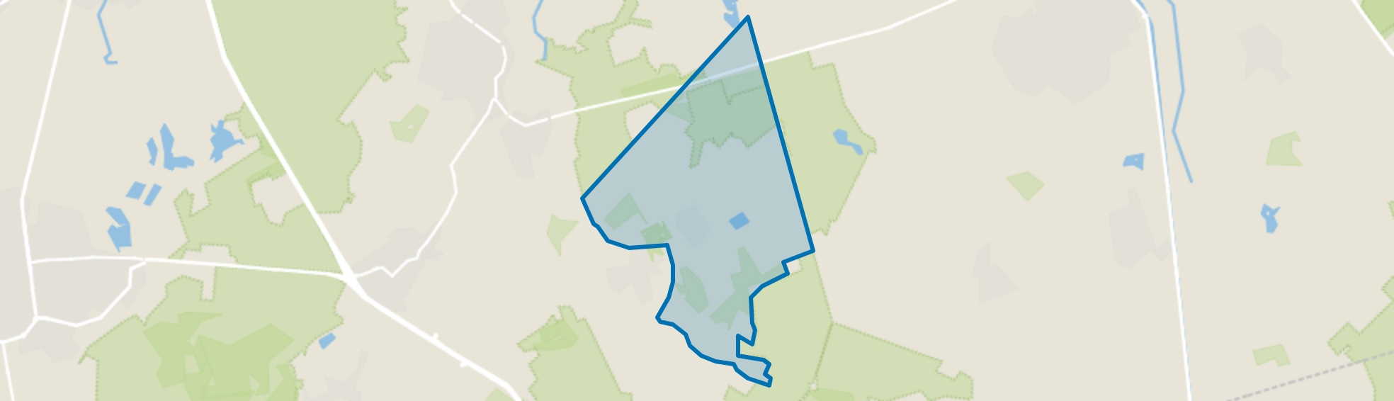 Verspreide huizen ten oosten van Sterksel, Sterksel map