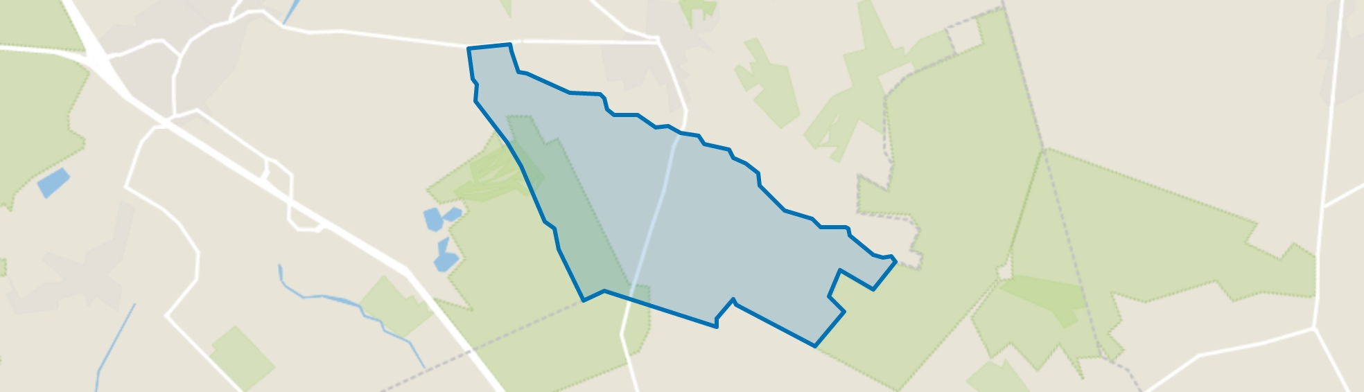 Verspreide huizen ten zuiden van Sterksel, Sterksel map