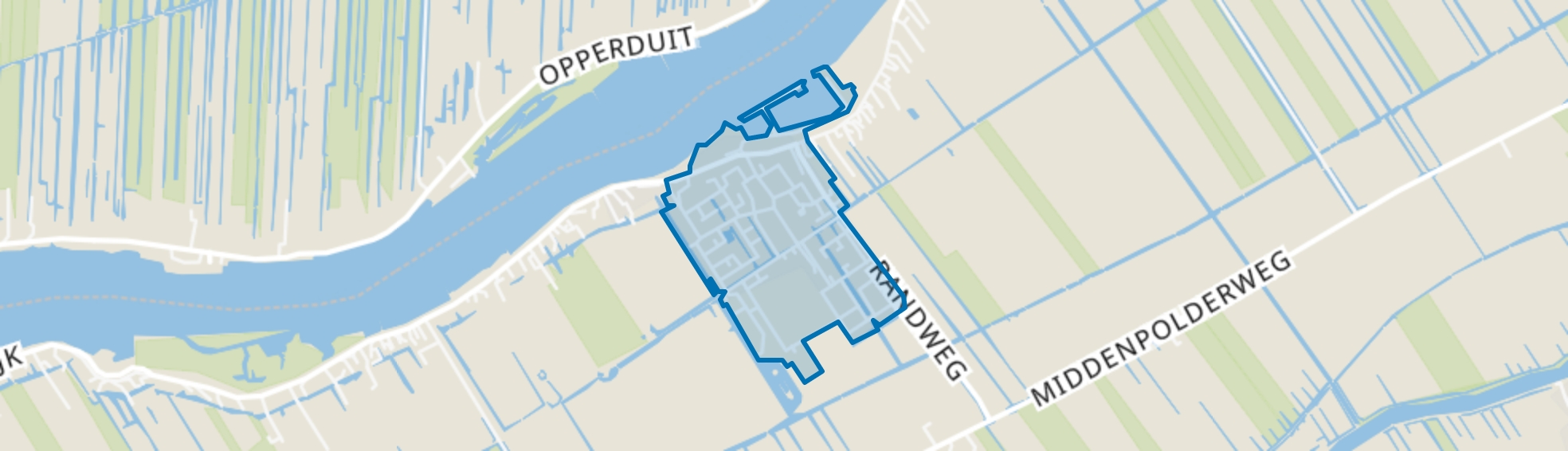 Streefkerk-Dorp, Streefkerk map