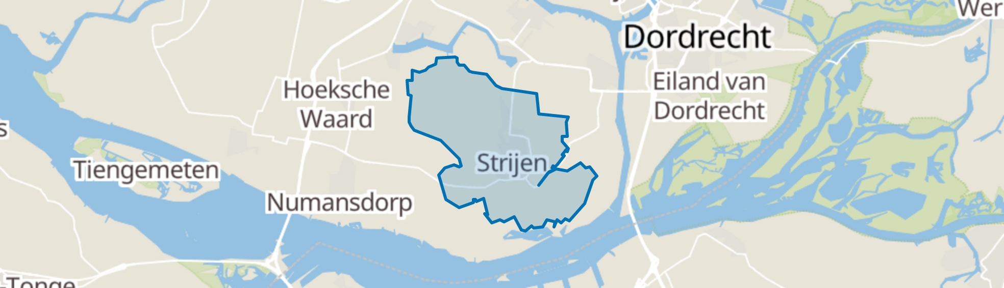 Strijen map