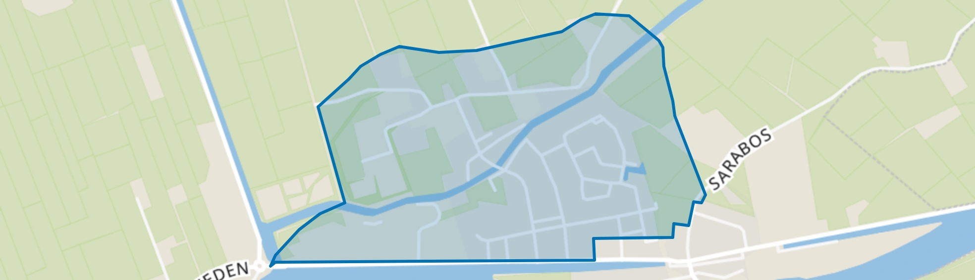 Gerkesklooster, Stroobos map