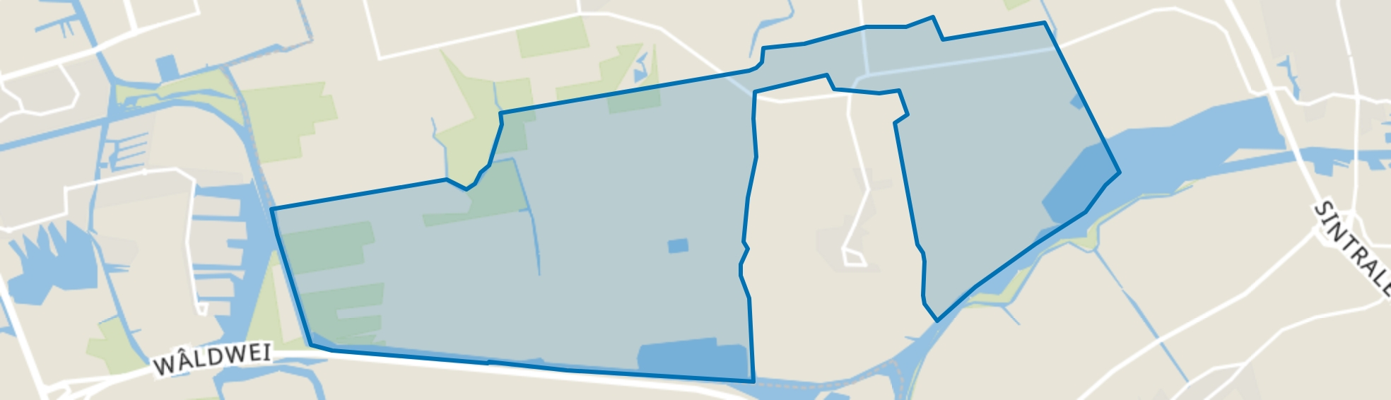 Verspreide huizen Suwâld, Suwâld map