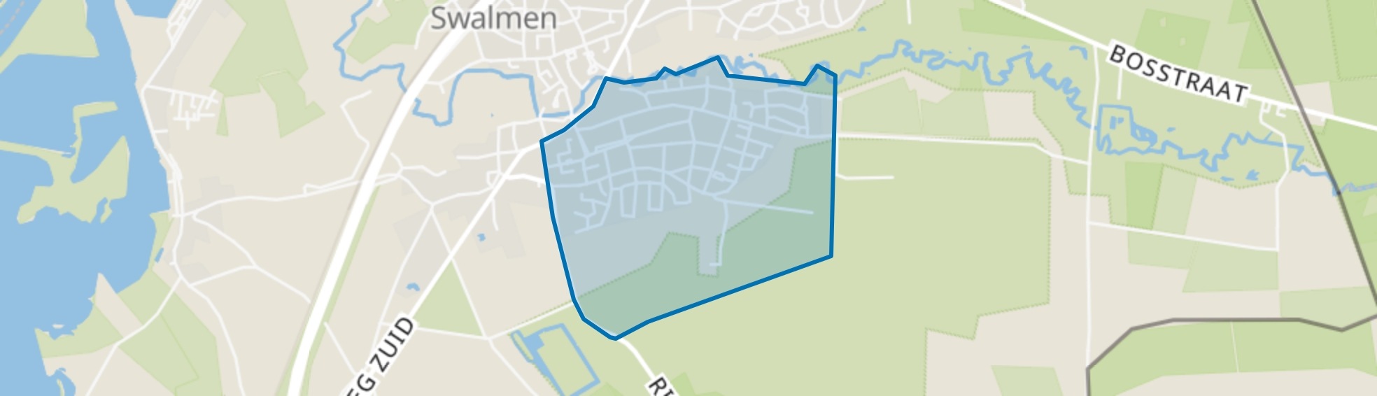 Groenekruisgebied, Swalmen map