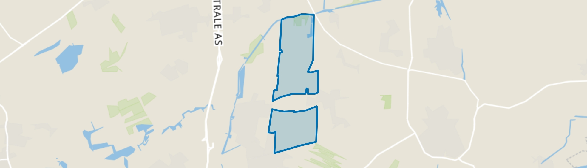 Verspreide huizen Kollumerzwaag, Sweagerbosk map