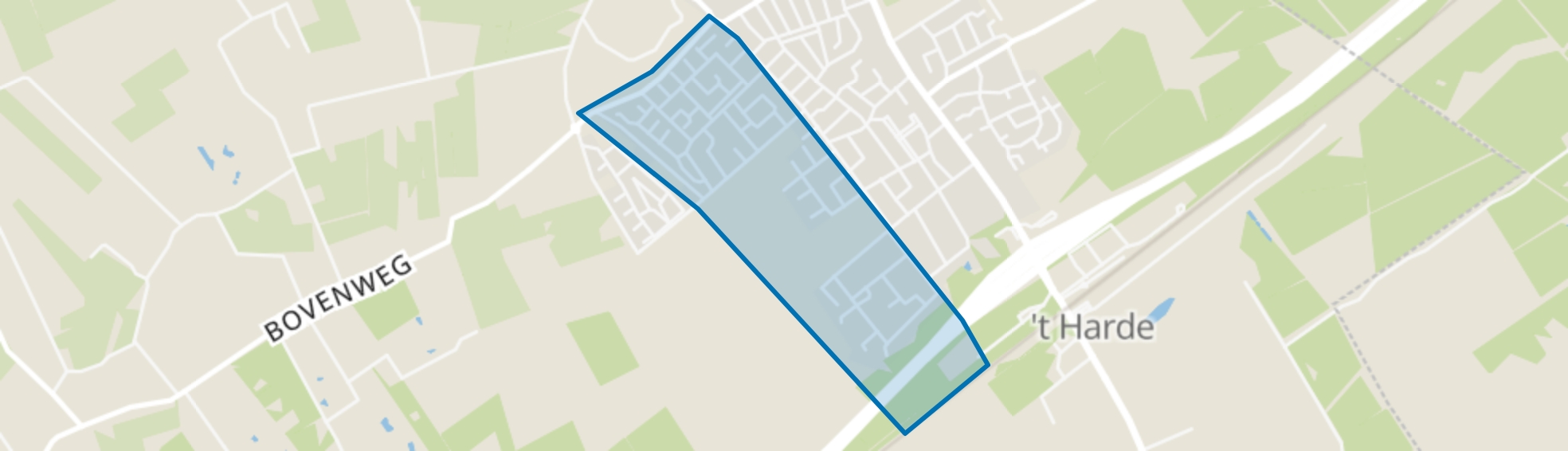 't Harde-West, 't Harde map