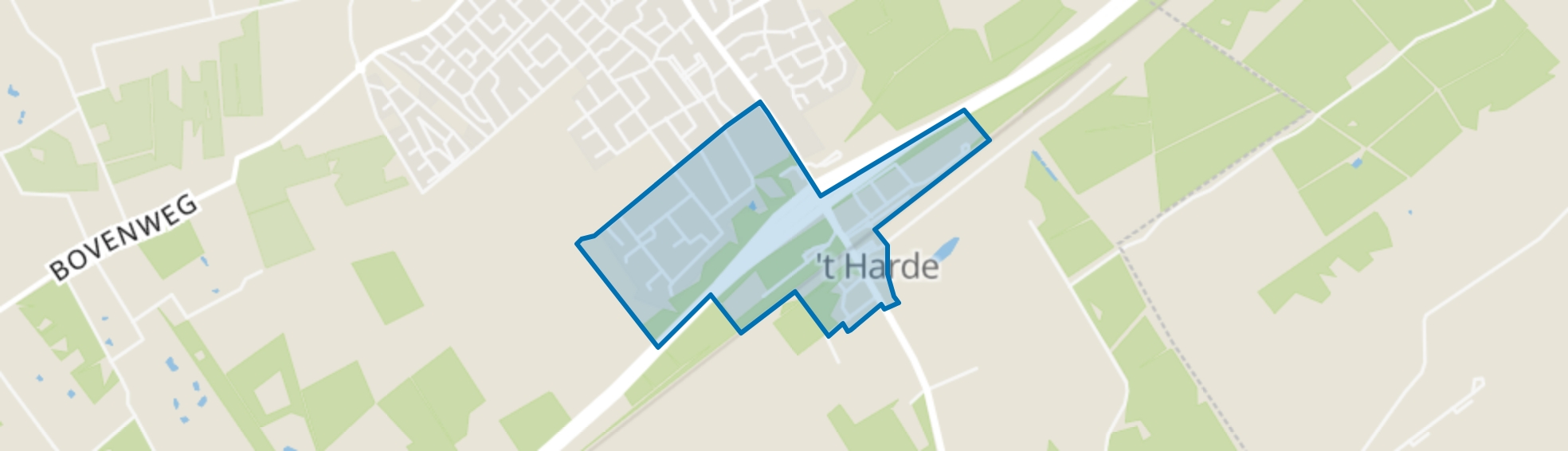 't Harde Zuid, 't Harde map