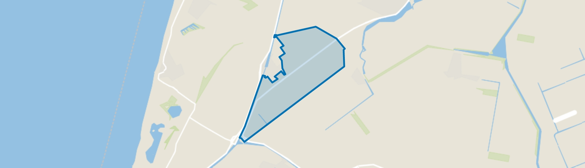 Buitengebied 't Zand-Oost, 't Zand map
