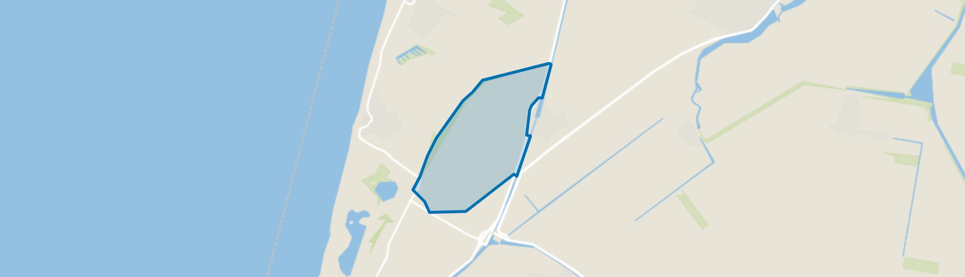 Buitengebied 't Zand-West, 't Zand map
