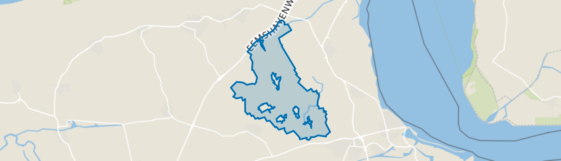 Buitengebied Noord-'t Zandt, 't Zandt map