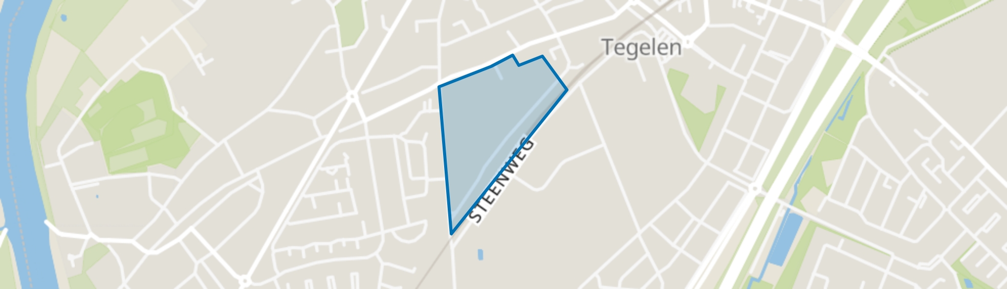Krekelsberg, Tegelen map