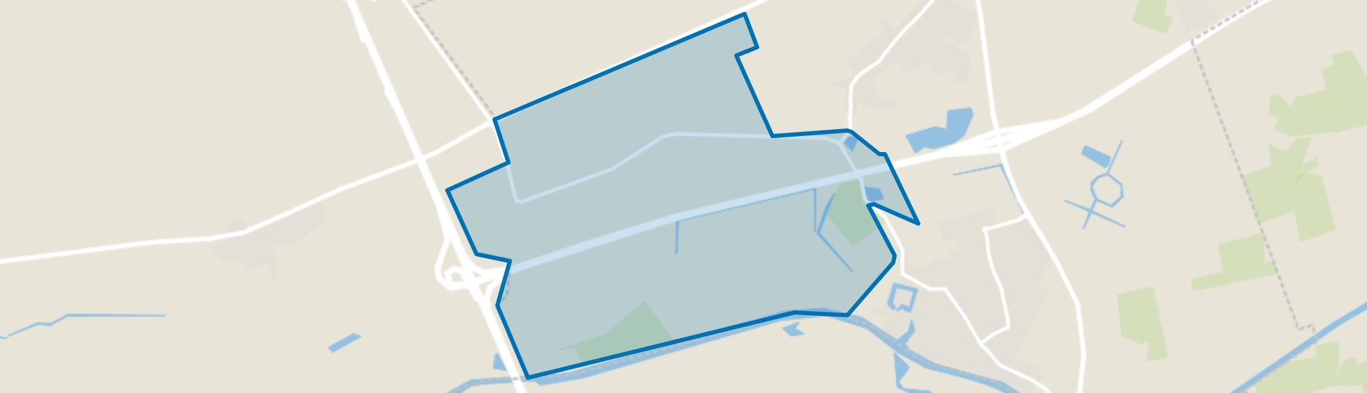 Verspreide huizen Zonzeelsepolder, Terheijden map