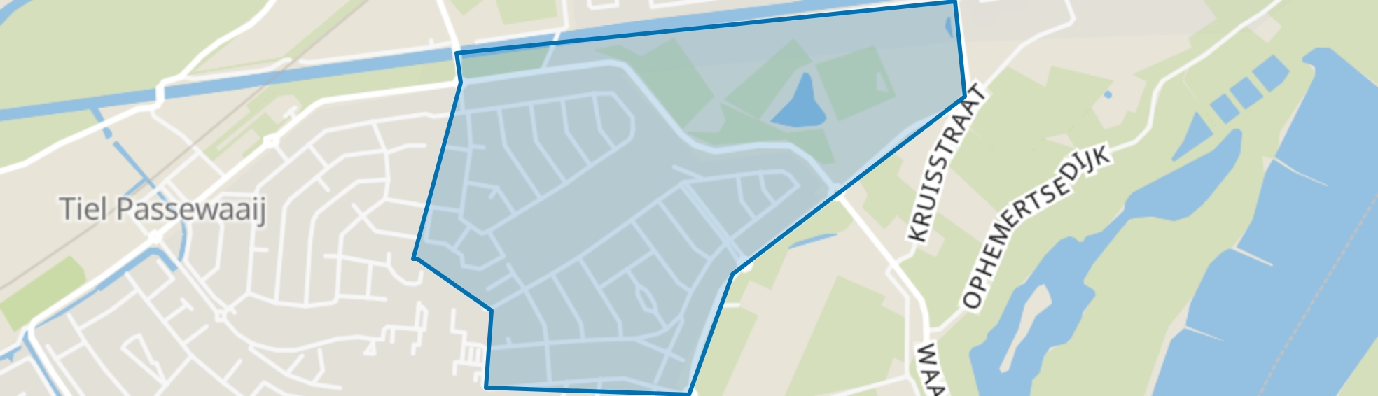 Passewaaij-Noord-Oost, Tiel map