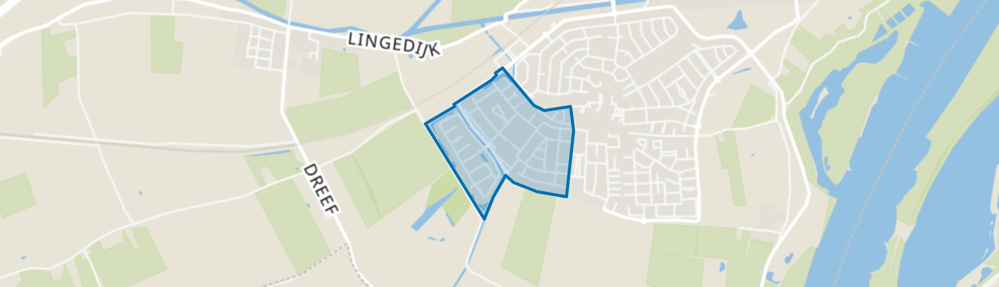 Passewaaij-Zuid-West, Tiel map