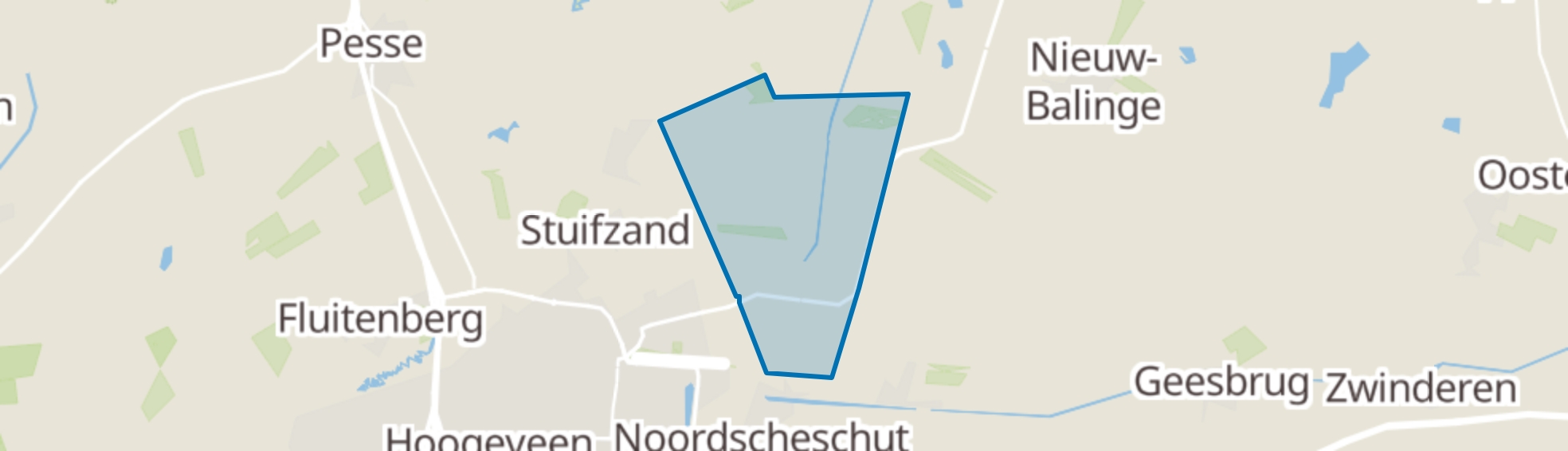 Tiendeveen (Gem. Hoogeveen) map