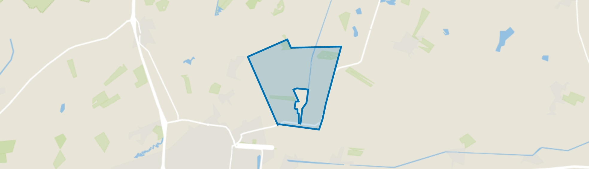 Verspreide huizen Tiendeveen, Tiendeveen (Gem. Hoogeveen) map