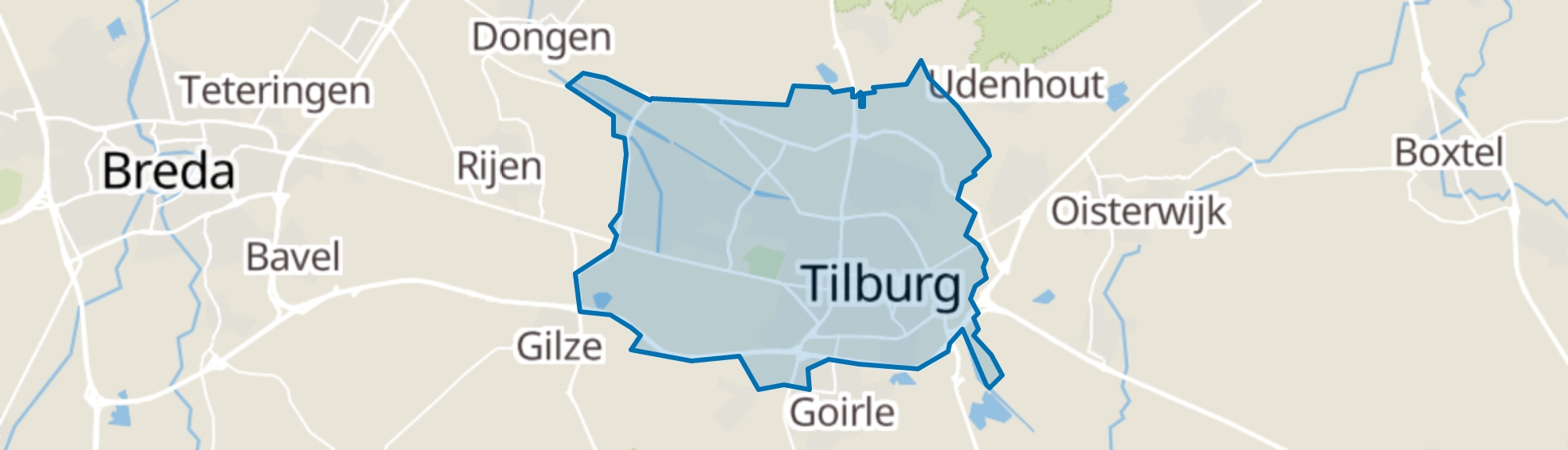 Tilburg map