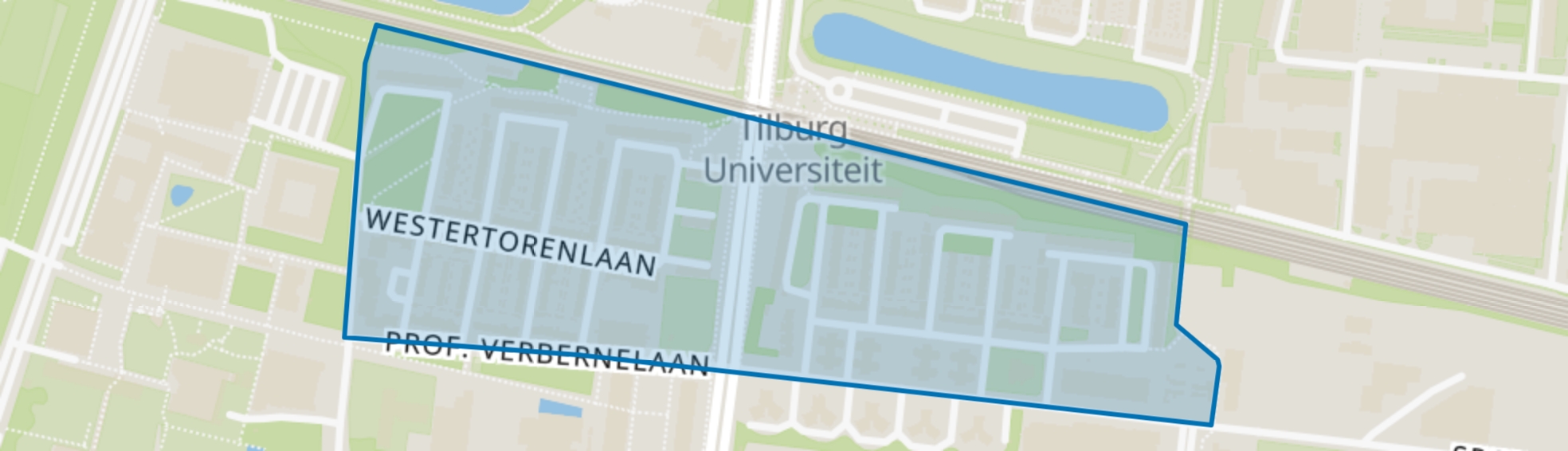 Abdij- en Torenbuurt, Tilburg map