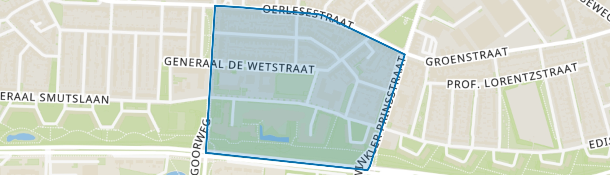 Afrikaanderbuurt Oost, Tilburg map