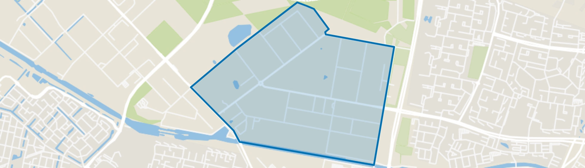 Bedrijventerrein Kraaiven, Tilburg map