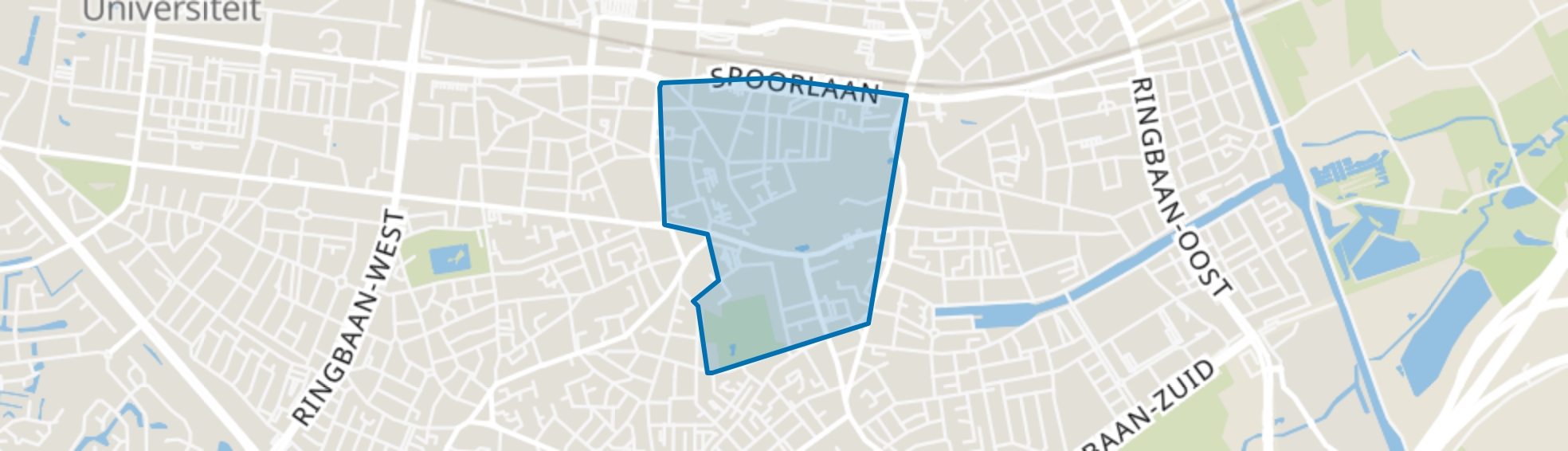 Binnenstad, Tilburg map