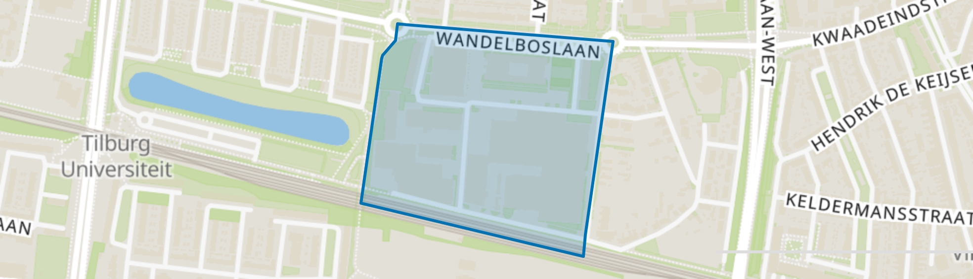 Bokhamer West, Tilburg map