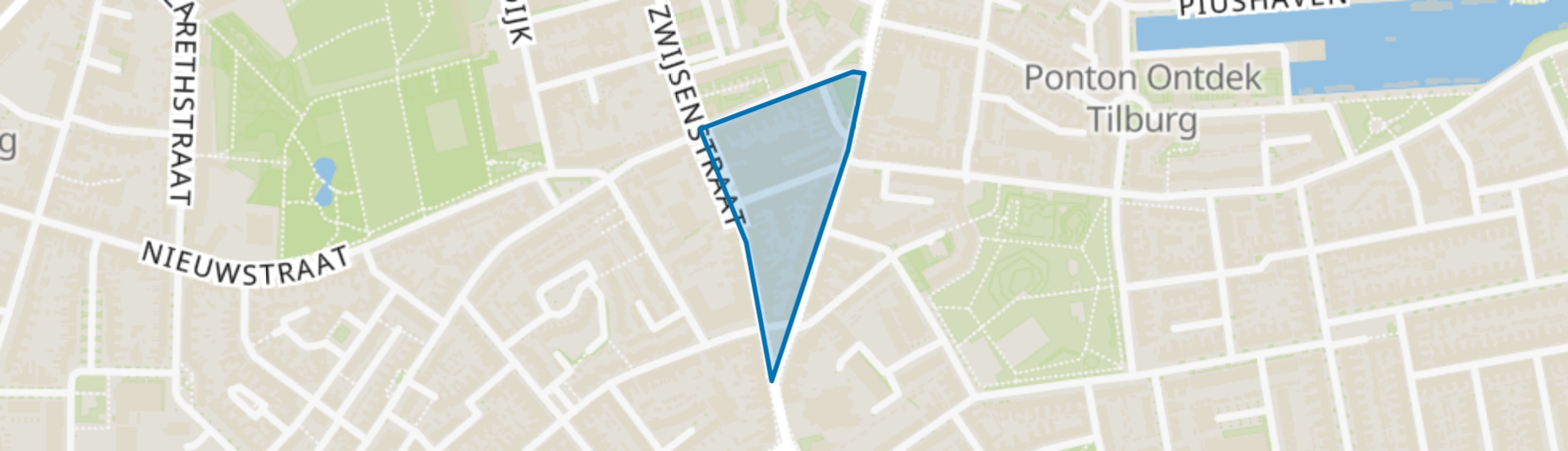 Broekhoven I West, Tilburg map