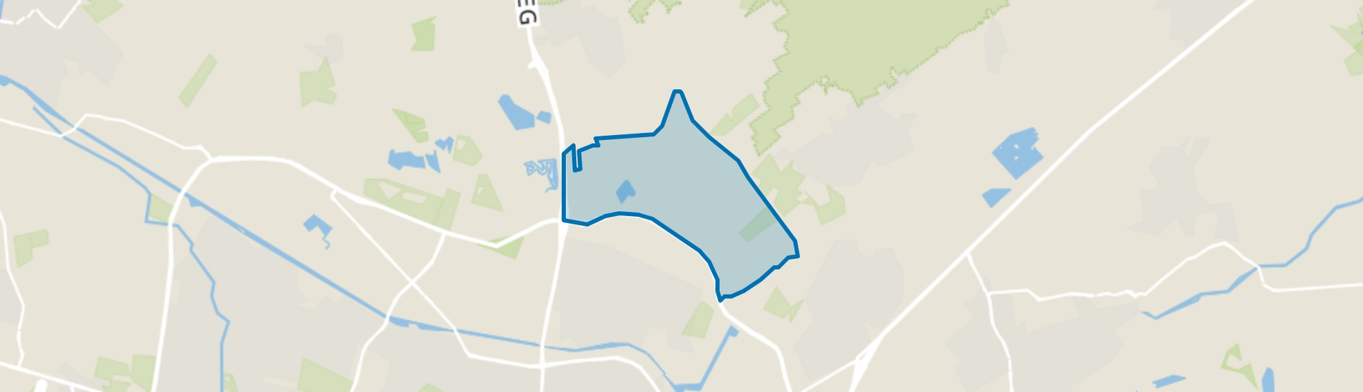 Buitengebied Noord-Oost, Tilburg map