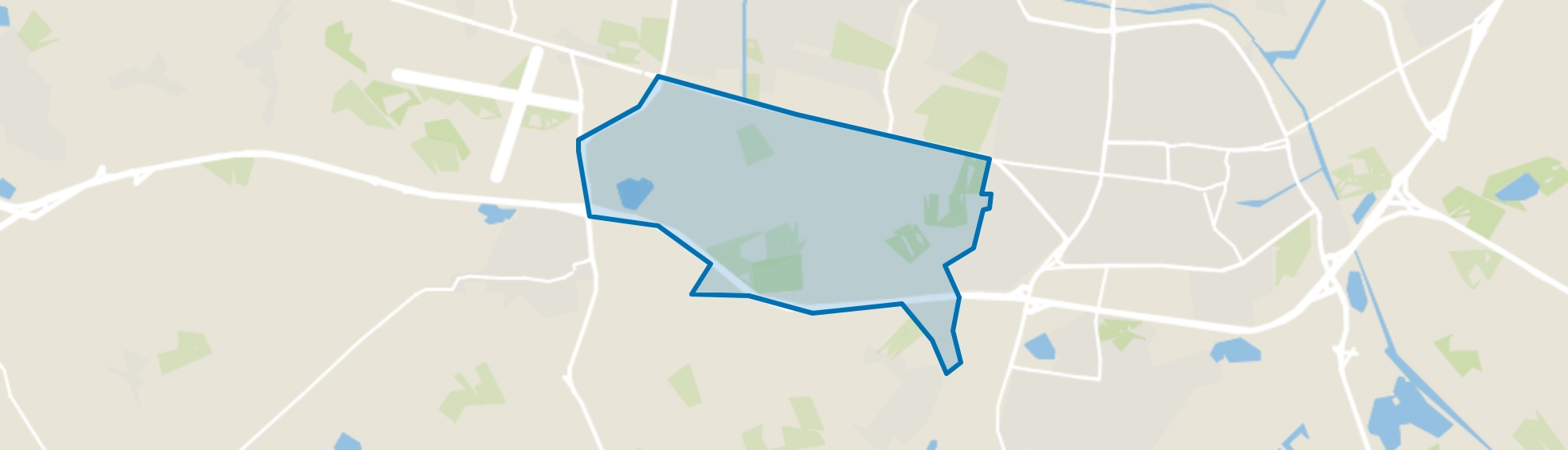Buitengebied Tilburg Zuid-West, Tilburg map