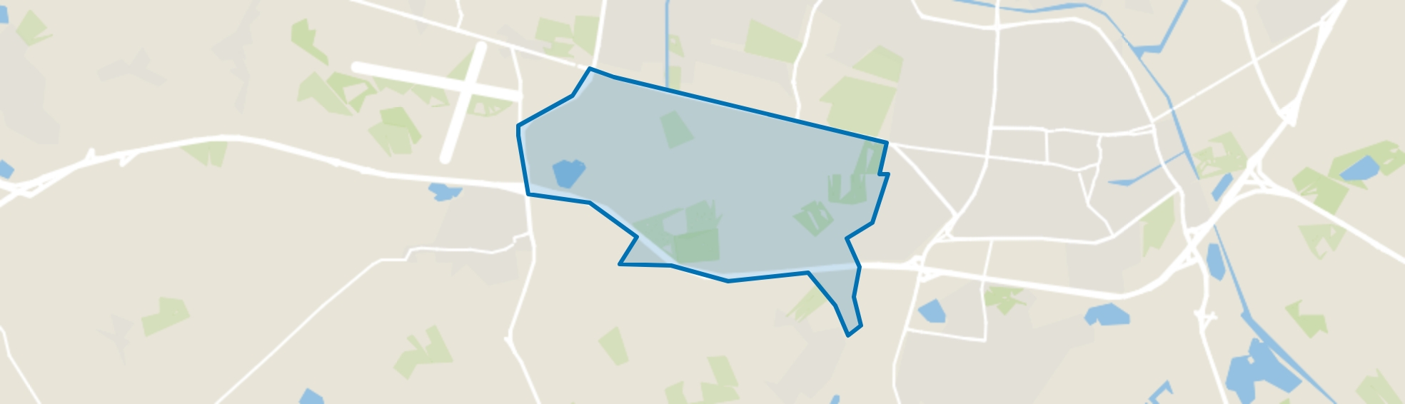 Buitengebied Tilburg Zuid-West, Tilburg map