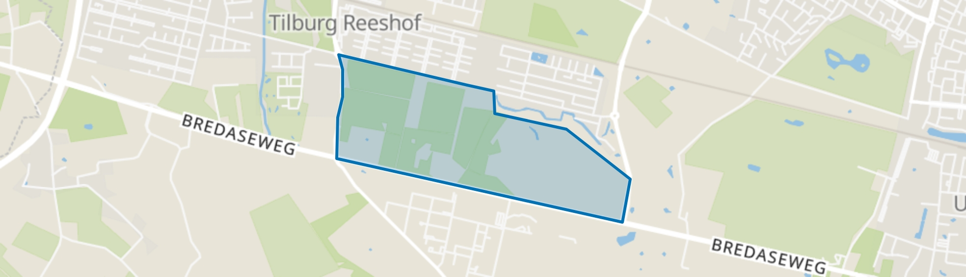 Buitengebied Witbrant, Tilburg map