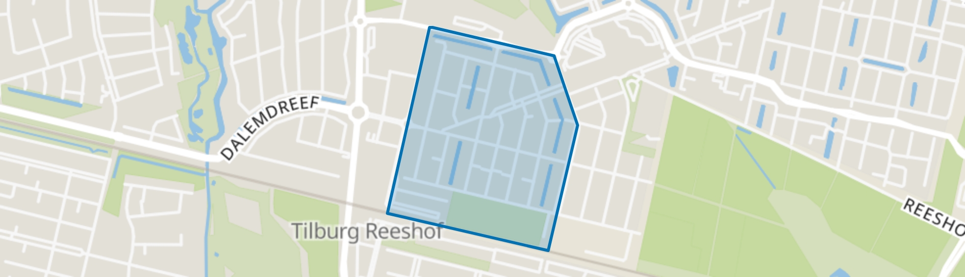 Campenhoef Midden, Tilburg map