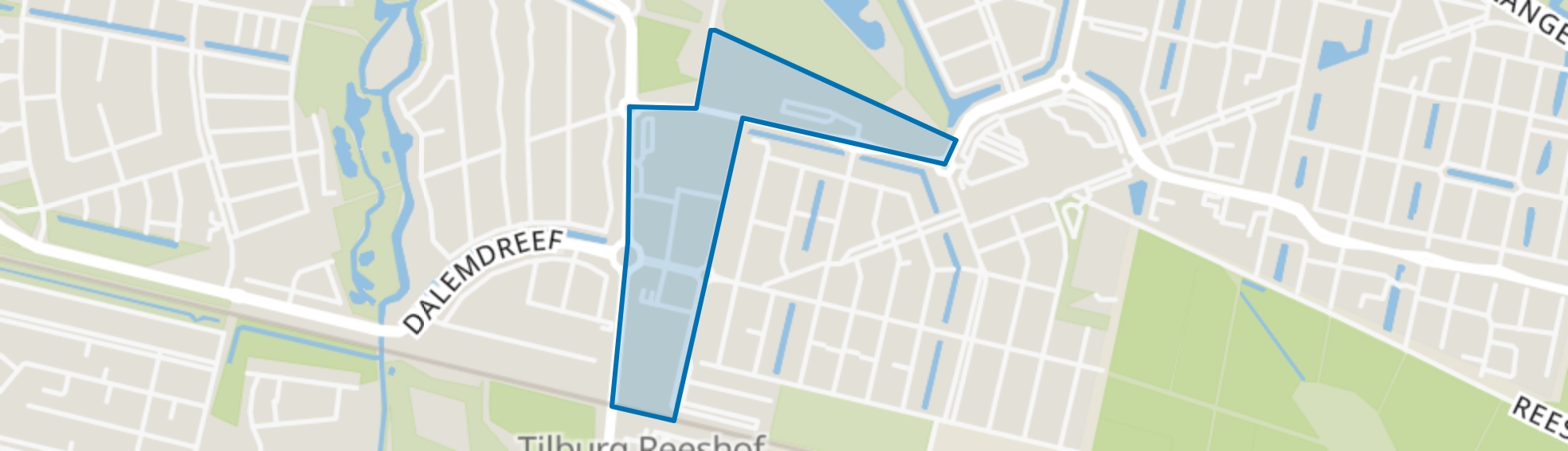 Campenhoef West, Tilburg map