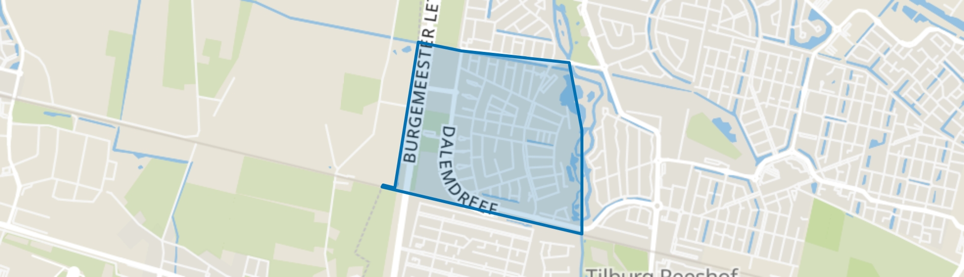Dalem Zuid, Tilburg map
