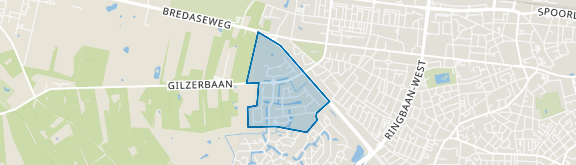 De Blaak Noord-West, Tilburg map