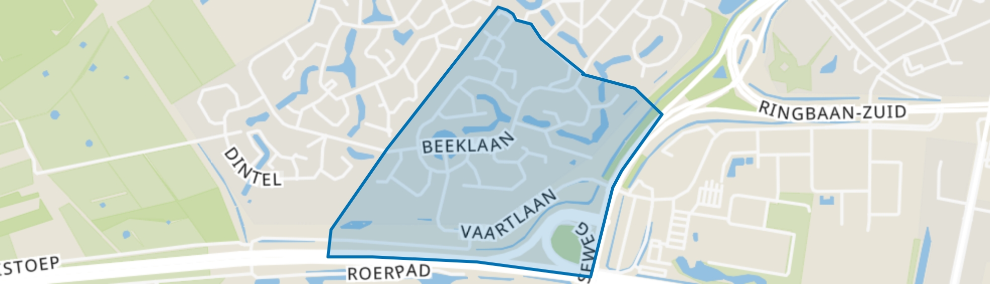 De Blaak Zuid-Oost, Tilburg map