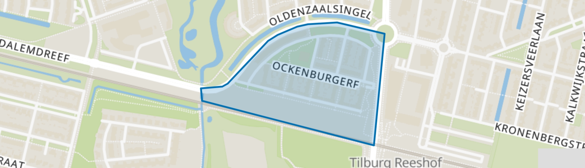 Dongewijk Zuid, Tilburg map