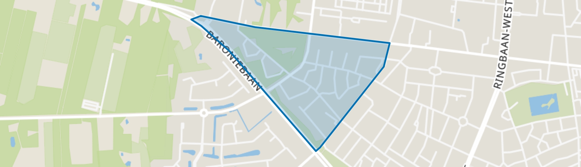 Friezenlaan, Tilburg map