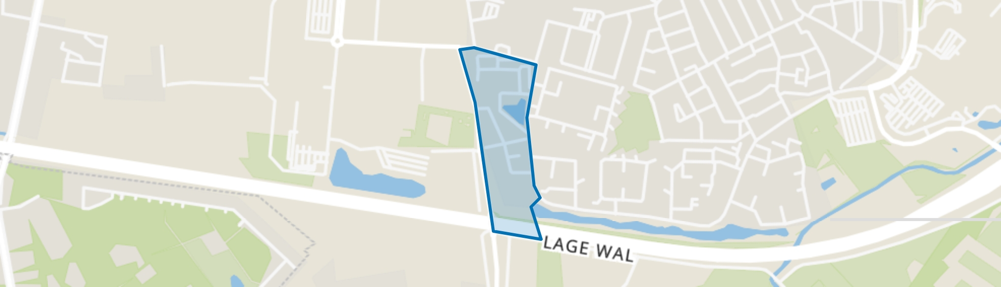 Groenewoud West, Tilburg map