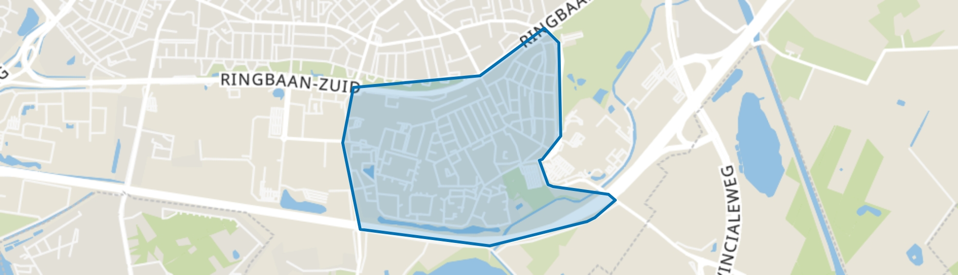 Groenewoud, Tilburg map