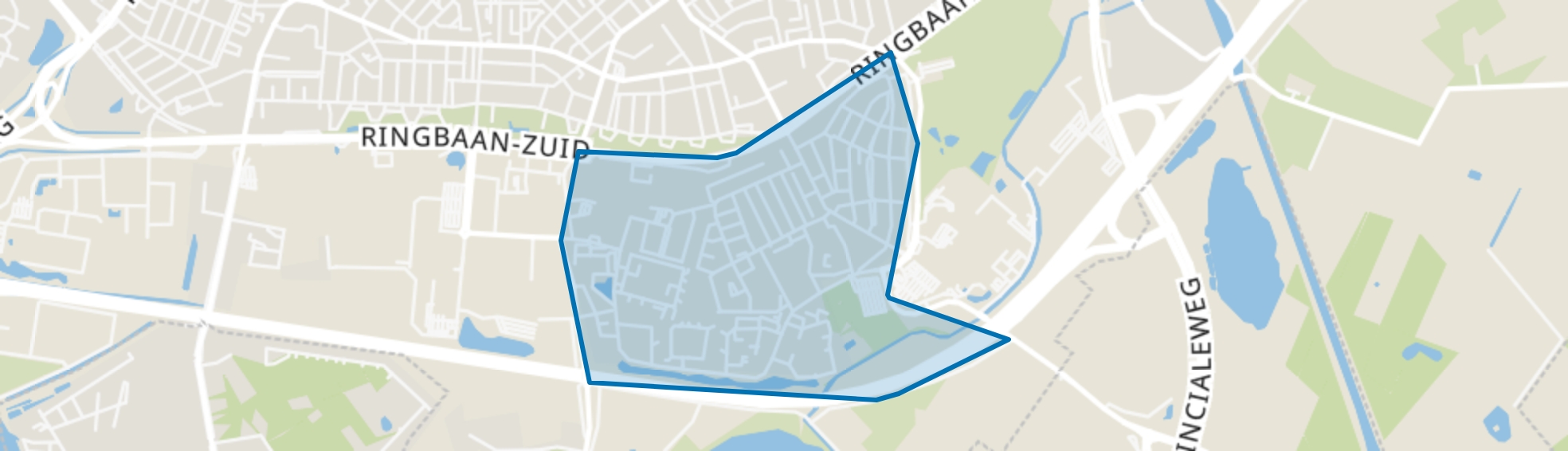 Groenewoud, Tilburg map