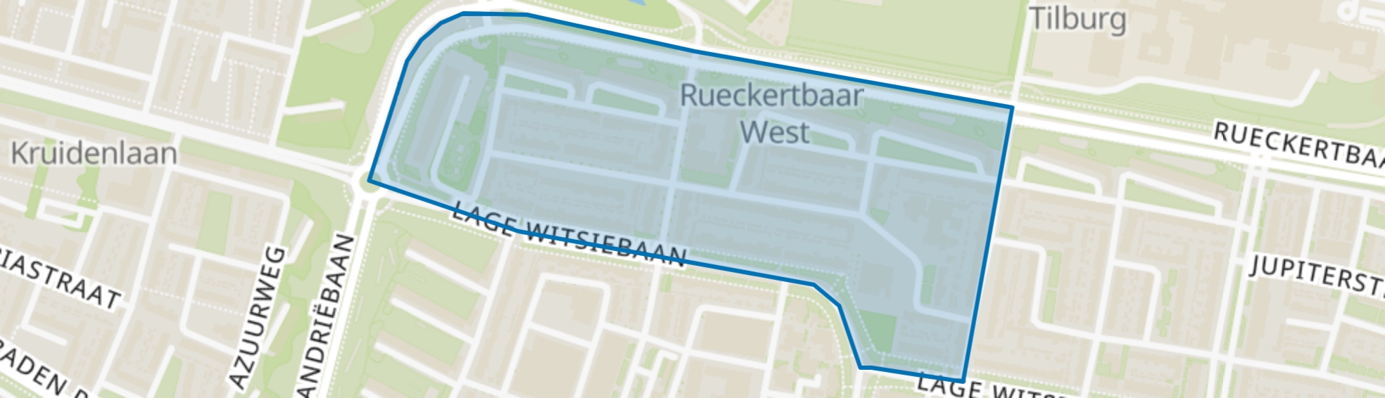 Het Zand Noord-West, Tilburg map